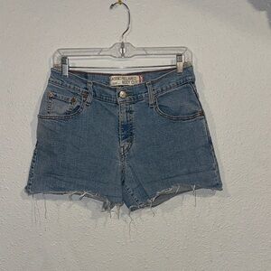 ASOS Relaxed Fit Blue Jean Shorts